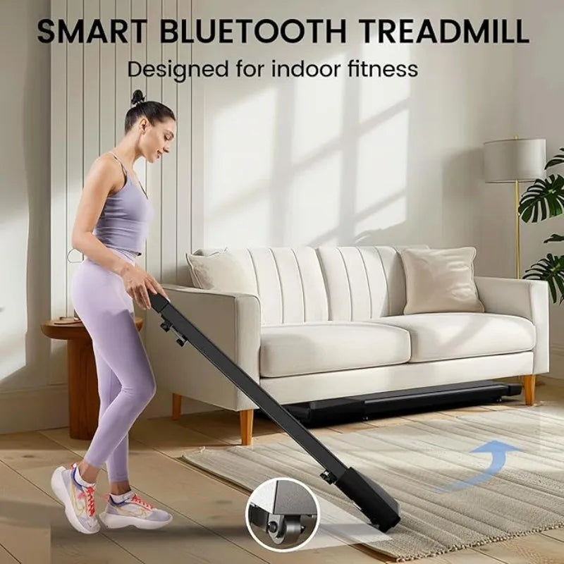 2-in-1 Portable Walking Pad Treadmill with Remote Control & LED Display