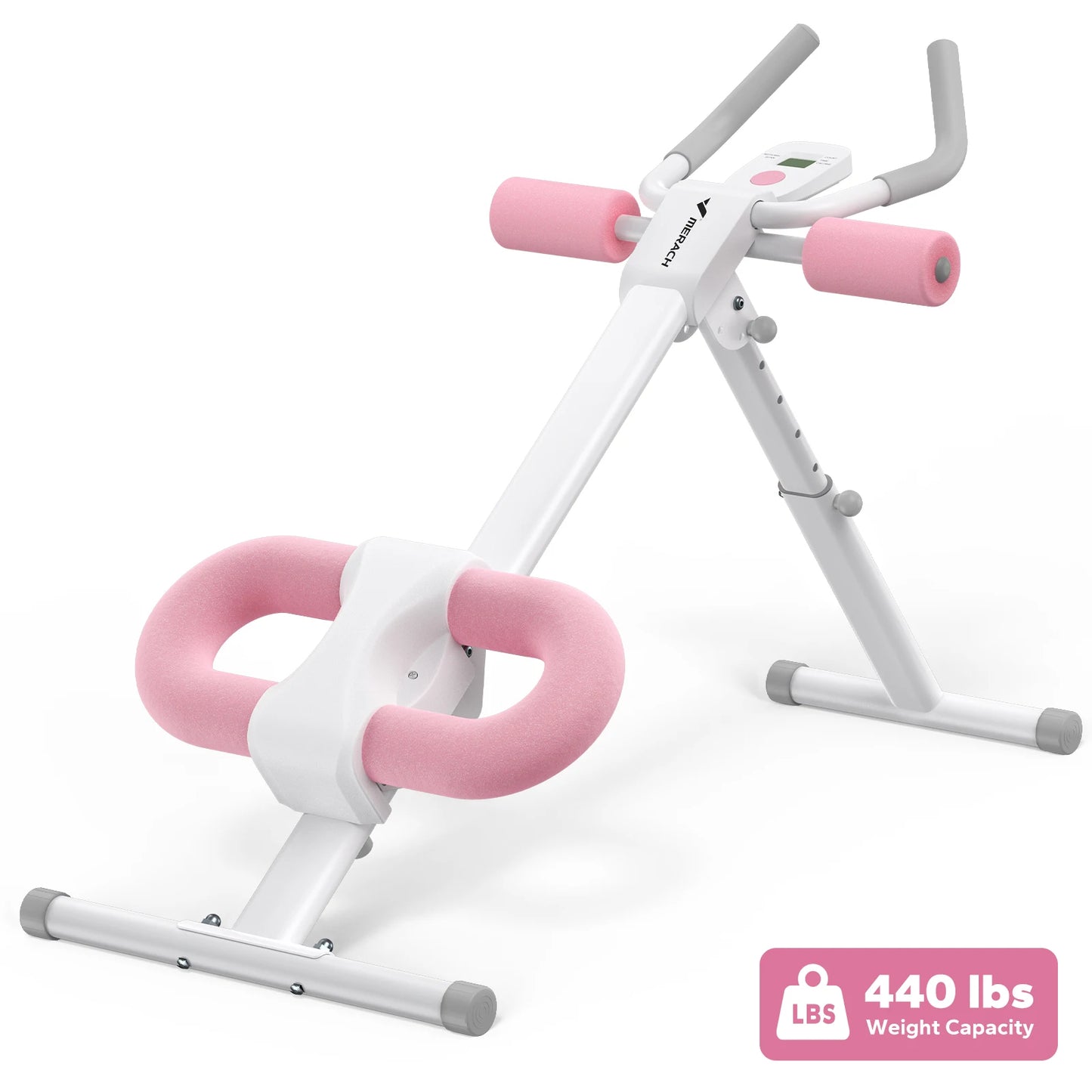 Adjustable Foldable Ab Machine with LCD Display – Core & Abdominal Workout Trainer for Home Gym