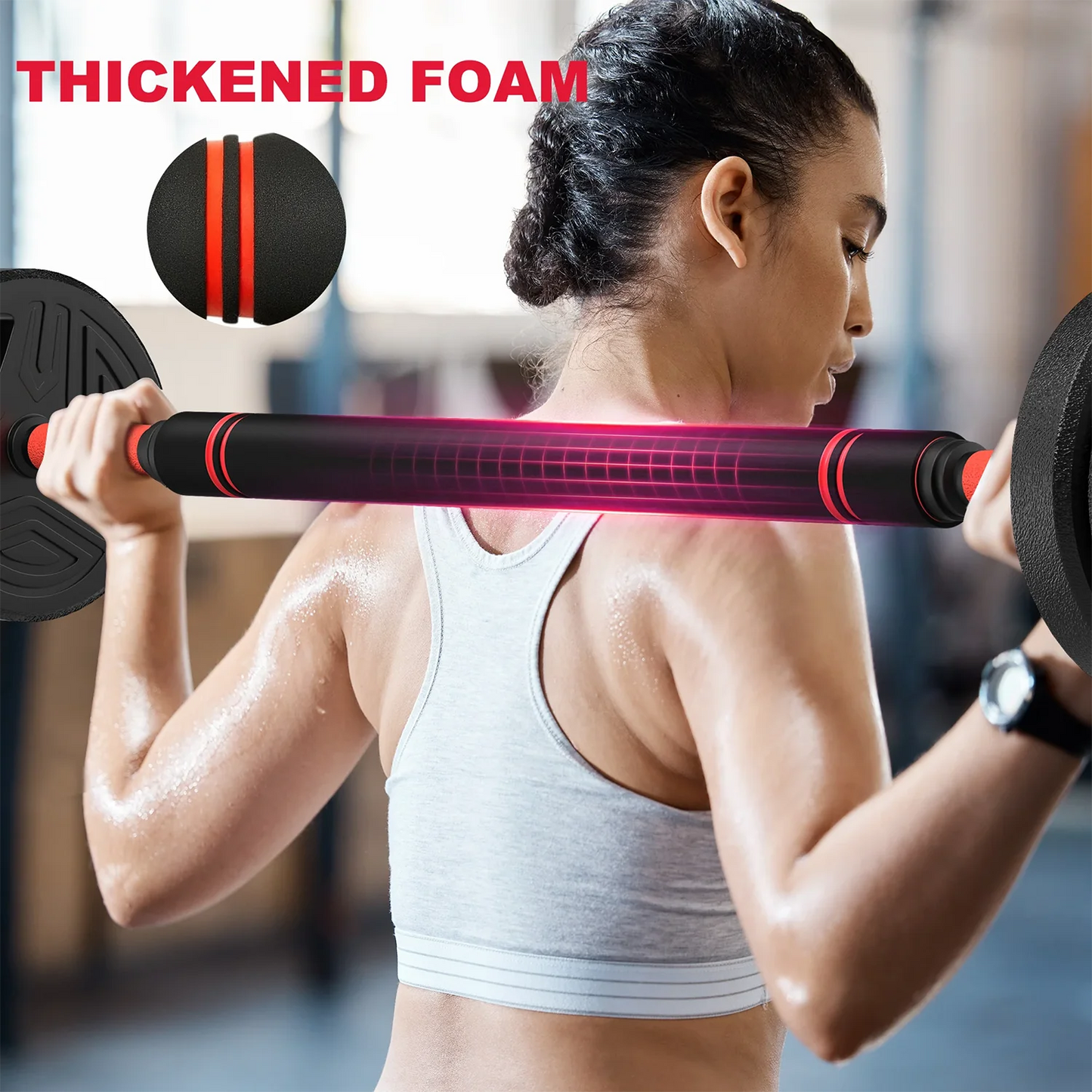 3-in-1 Adjustable Dumbbells & Barbell Set 20KG – Home Gym Weight Training Kit for Full Body Workout