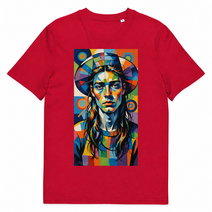 Modern Abstract Portrait T-Shirt – Colorful Artistic Graphic Tee