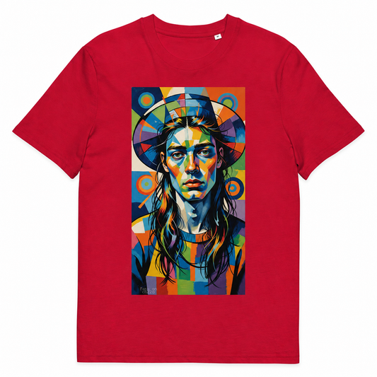 Modern Abstract Portrait T-Shirt – Colorful Artistic Graphic Tee