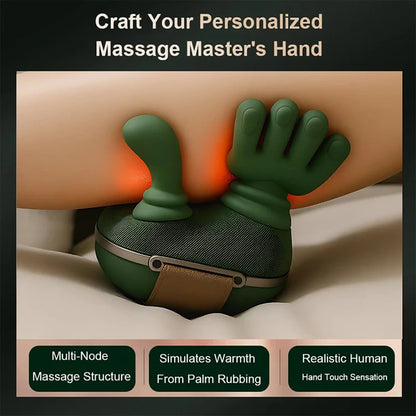Wireless Neck & Shoulder Massager with Heat – Deep Kneading Shiatsu Massage Pillow for Body Pain Relief
