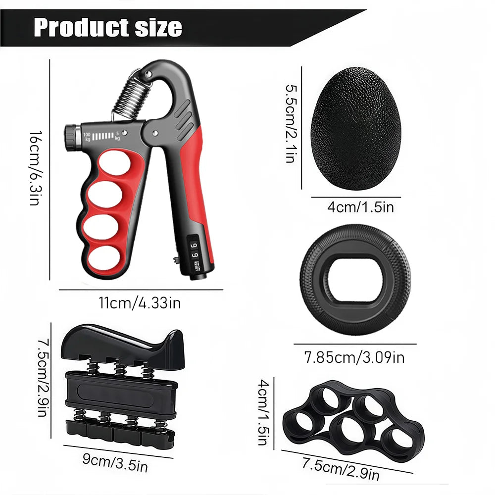 Adjustable Hand Grip Strengthener 5–150KG – Forearm & Wrist Trainer for Strength Training and Rehabilitation