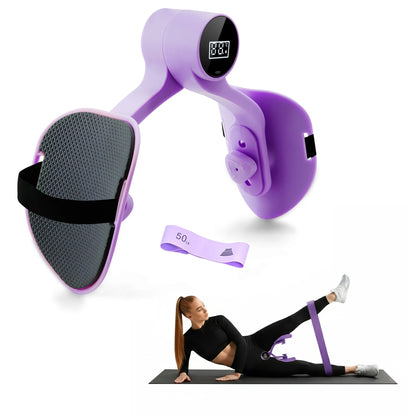 360° Rotatable Kegel & Thigh Trainer with LCD Counter – Pelvic Floor Exercise Equipment for Home Fitness