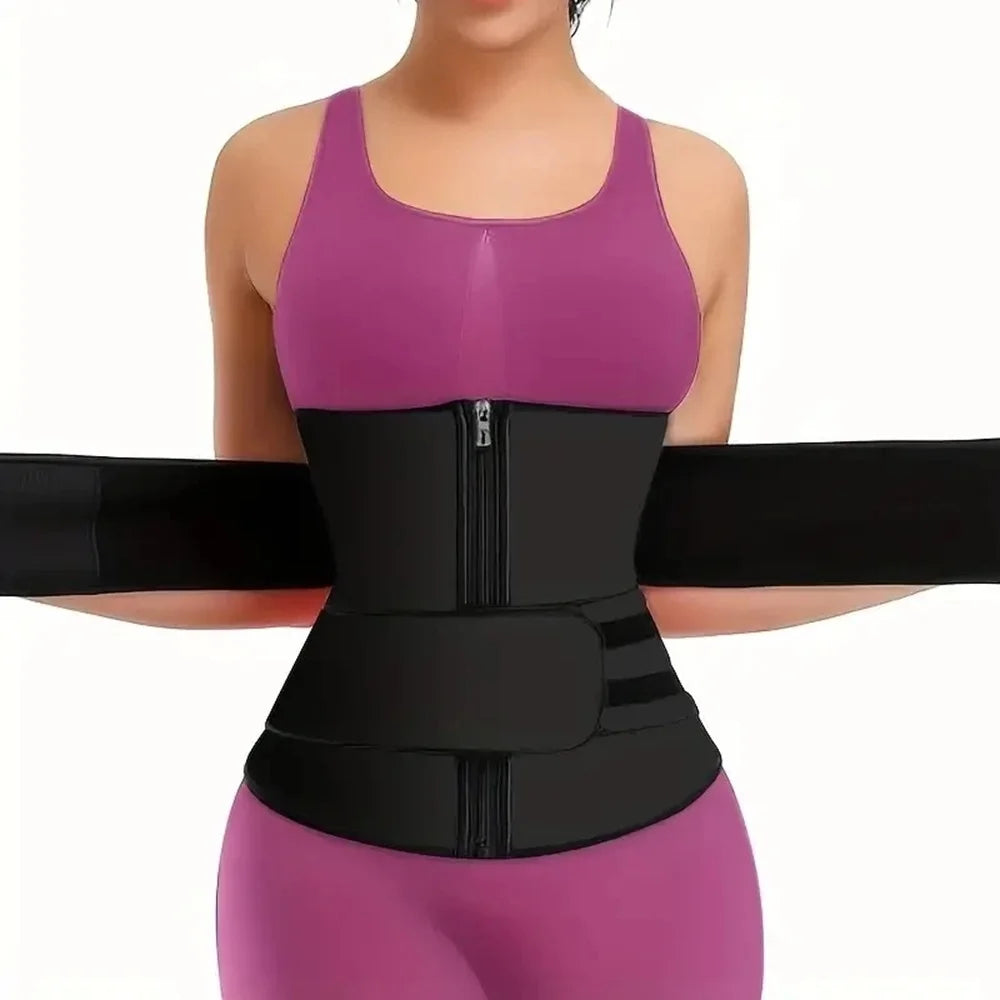 Waist Trainer Sweat Belt for Women & Men – Slimming Body Shaper Workout Waist Trimmer