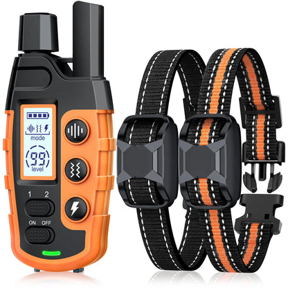 3300Ft Electric Dog Training Collar – Remote Control Waterproof E-Collar with Shock & Vibration for Dogs