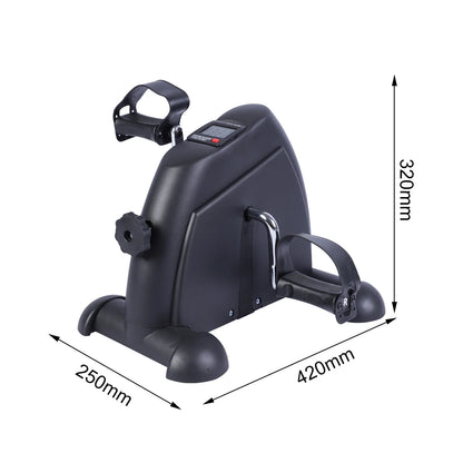 Mini Under Desk Pedal Exerciser Bike with LCD Display – Portable Arm & Leg Fitness Machine