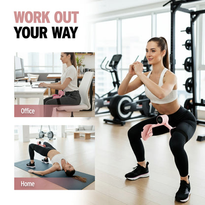 360° Rotatable Kegel & Thigh Trainer with LCD Counter – Pelvic Floor Exercise Equipment for Home Fitness