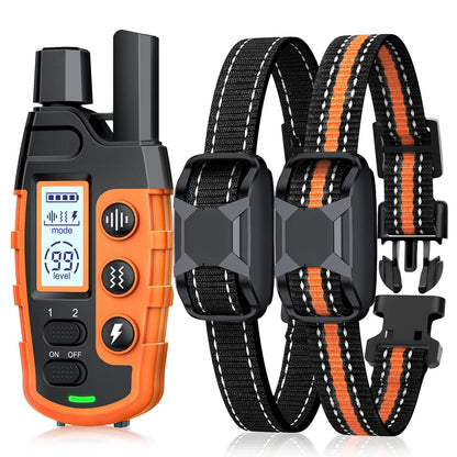 3300Ft Electric Dog Training Collar – Remote Control Waterproof E-Collar with Shock & Vibration for Dogs