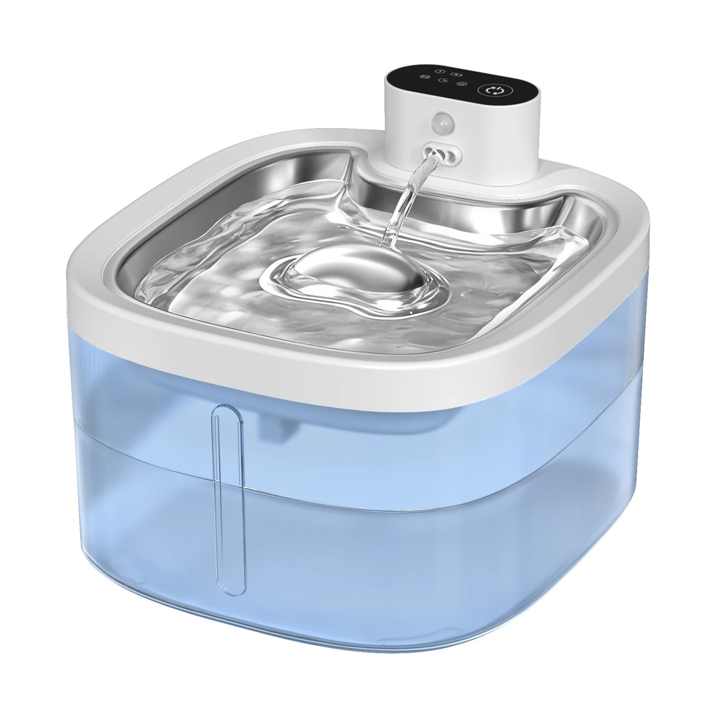 Wireless Cat Water Fountain 3.5L – Stainless Steel Automatic Pet Water Dispenser