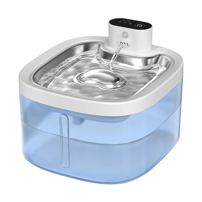 Wireless Cat Water Fountain 3.5L – Stainless Steel Automatic Pet Water Dispenser
