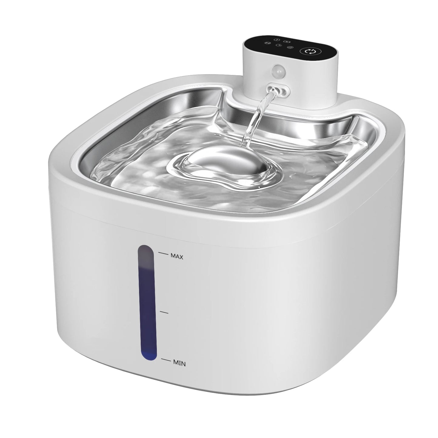 Wireless Cat Water Fountain 3.5L – Stainless Steel Automatic Pet Water Dispenser
