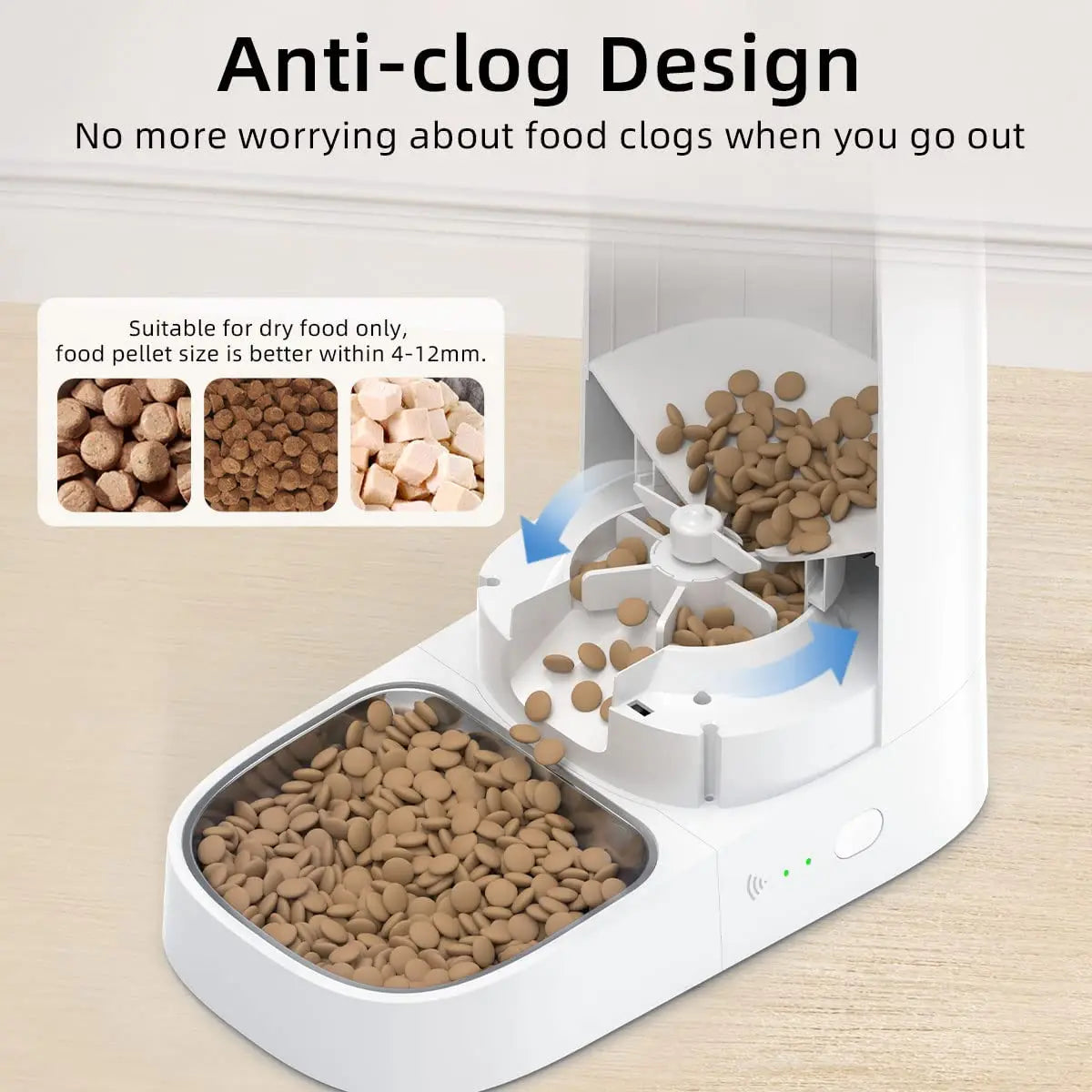 Smart WiFi Automatic Cat Feeder 4L – App Controlled Pet Food Dispenser for Cats & Dogs