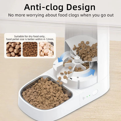 Smart WiFi Automatic Cat Feeder 4L – App Controlled Pet Food Dispenser for Cats & Dogs