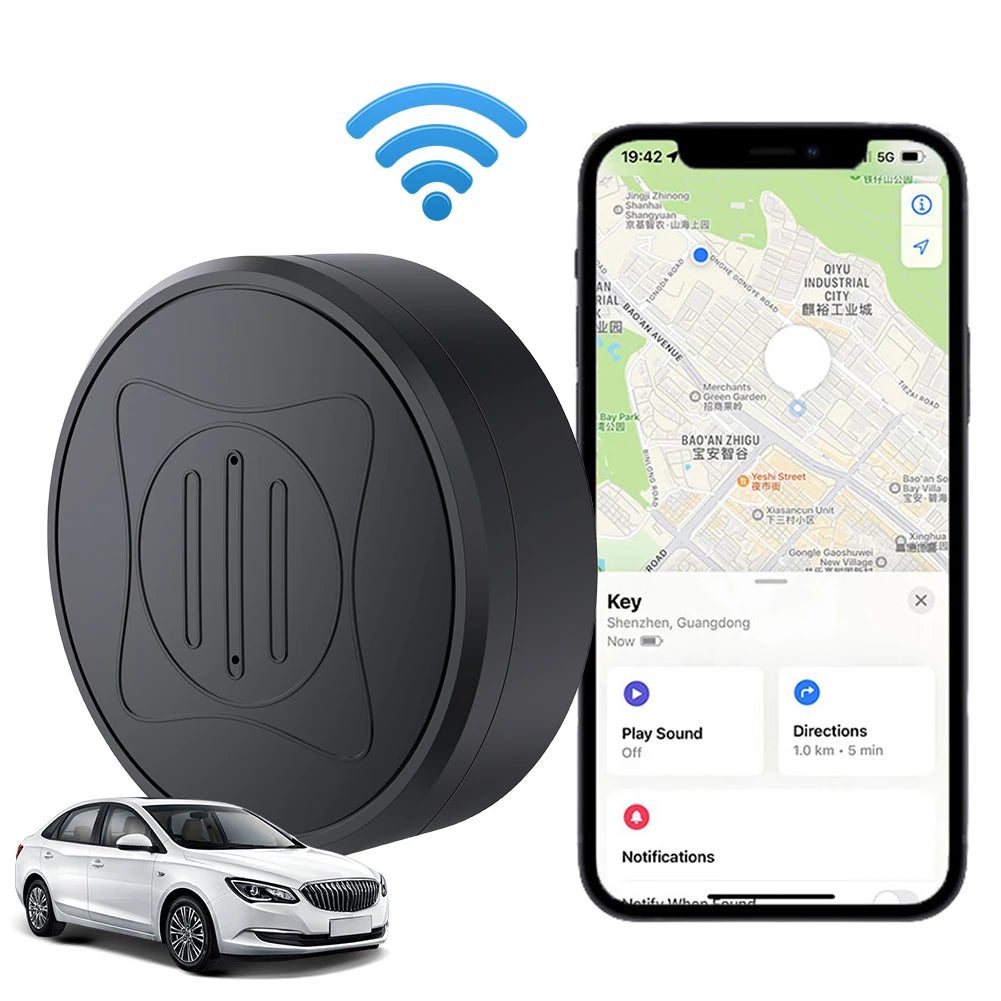 Mini Magnetic GPS Tracker – Real-Time Smart Location Tracker for Cars, Pets, Kids & Valuables