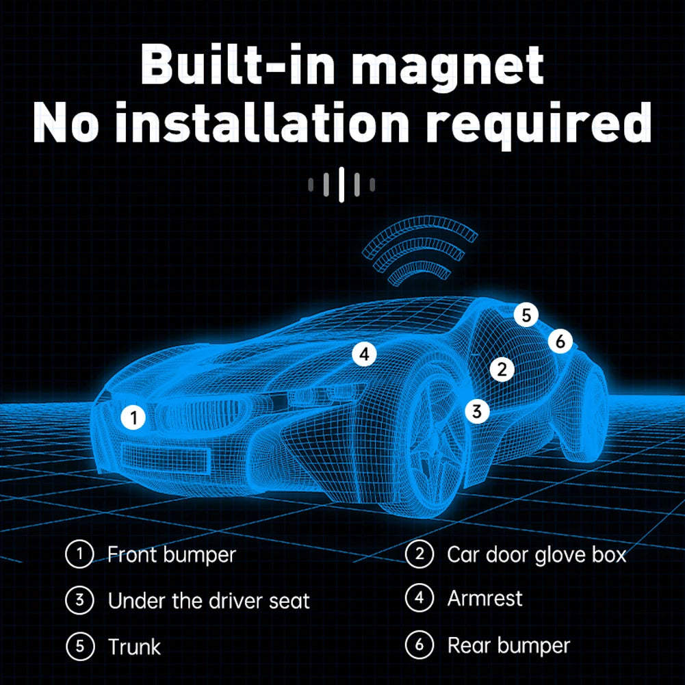 Mini Magnetic GPS Tracker – Real-Time Smart Location Tracker for Cars, Pets, Kids & Valuables