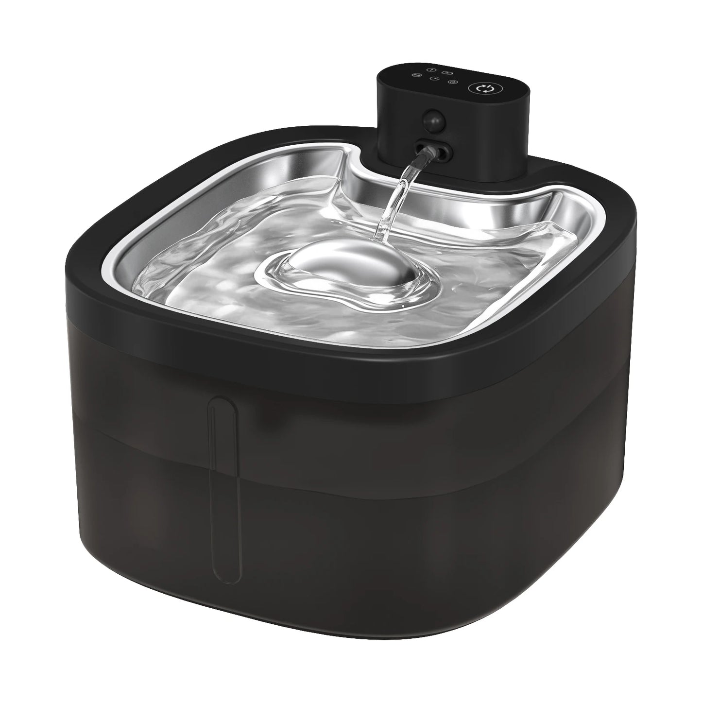 Wireless Cat Water Fountain 3.5L – Stainless Steel Automatic Pet Water Dispenser