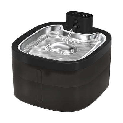 Wireless Cat Water Fountain 3.5L – Stainless Steel Automatic Pet Water Dispenser