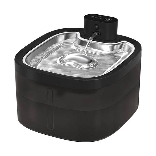 Wireless Cat Water Fountain 3.5L – Stainless Steel Automatic Pet Water Dispenser