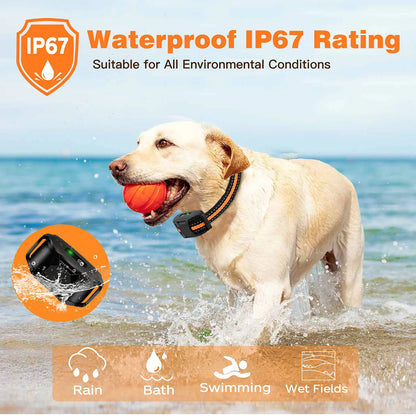 3300Ft Electric Dog Training Collar – Remote Control Waterproof E-Collar with Shock & Vibration for Dogs