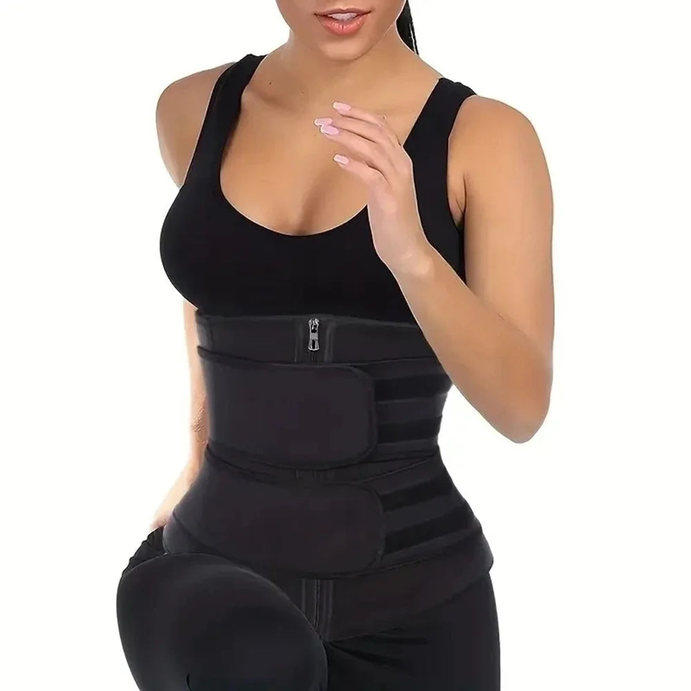 Waist Trainer Sweat Belt for Women & Men – Slimming Body Shaper Workout Waist Trimmer