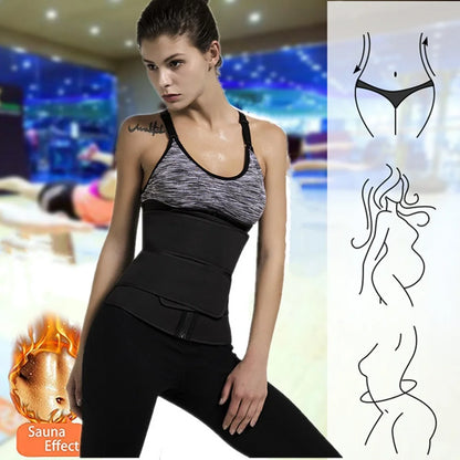 Waist Trainer Sweat Belt for Women & Men – Slimming Body Shaper Workout Waist Trimmer