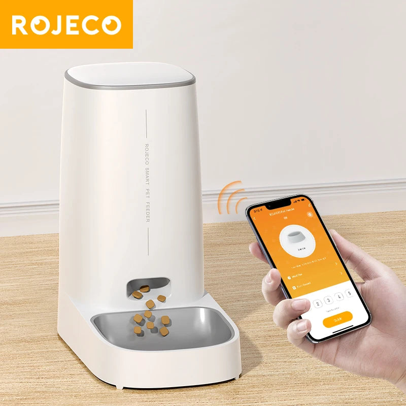 Smart WiFi Automatic Cat Feeder 4L – App Controlled Pet Food Dispenser for Cats & Dogs