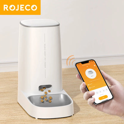 Smart WiFi Automatic Cat Feeder 4L – App Controlled Pet Food Dispenser for Cats & Dogs