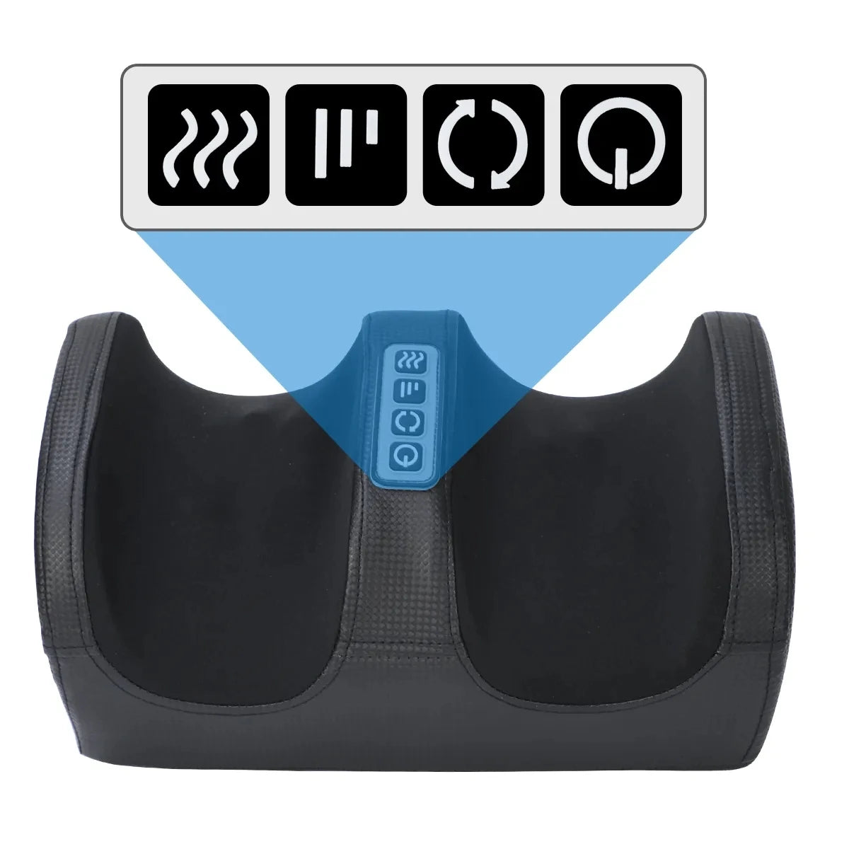 Electric Foot Massager with Heat & Shiatsu Kneading | Deep Tissue Roller for Pain Relief, Calf Massage & Muscle Relaxation
