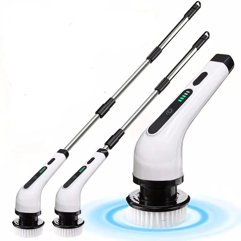 9-in-1 Electric Spin Scrubber – Cordless Handheld Power Cleaning Brush with Adjustable Handle
