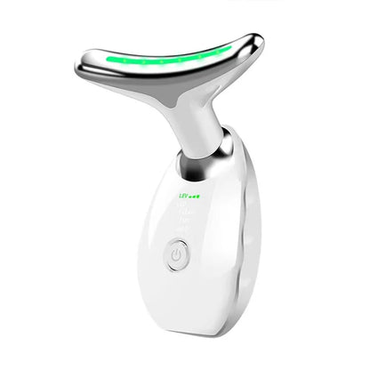 7-Color EMS Neck & Face Lifting Massager – LED Photon Therapy Skin Tightening & Anti-Wrinkle Device