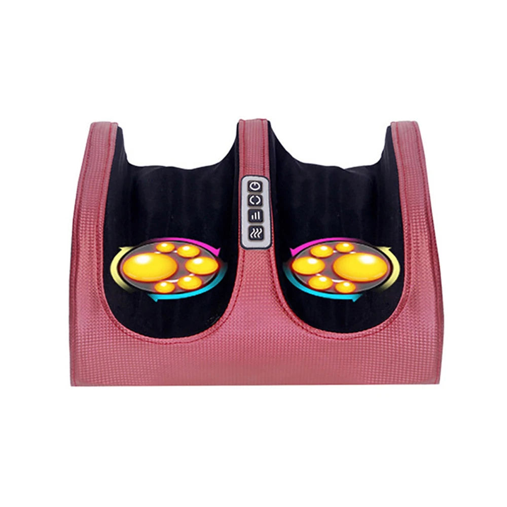 Electric Foot Massager with Heat & Shiatsu Kneading | Deep Tissue Roller for Pain Relief, Calf Massage & Muscle Relaxation