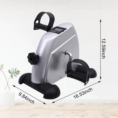Mini Under Desk Pedal Exerciser Bike with LCD Display – Portable Arm & Leg Fitness Machine