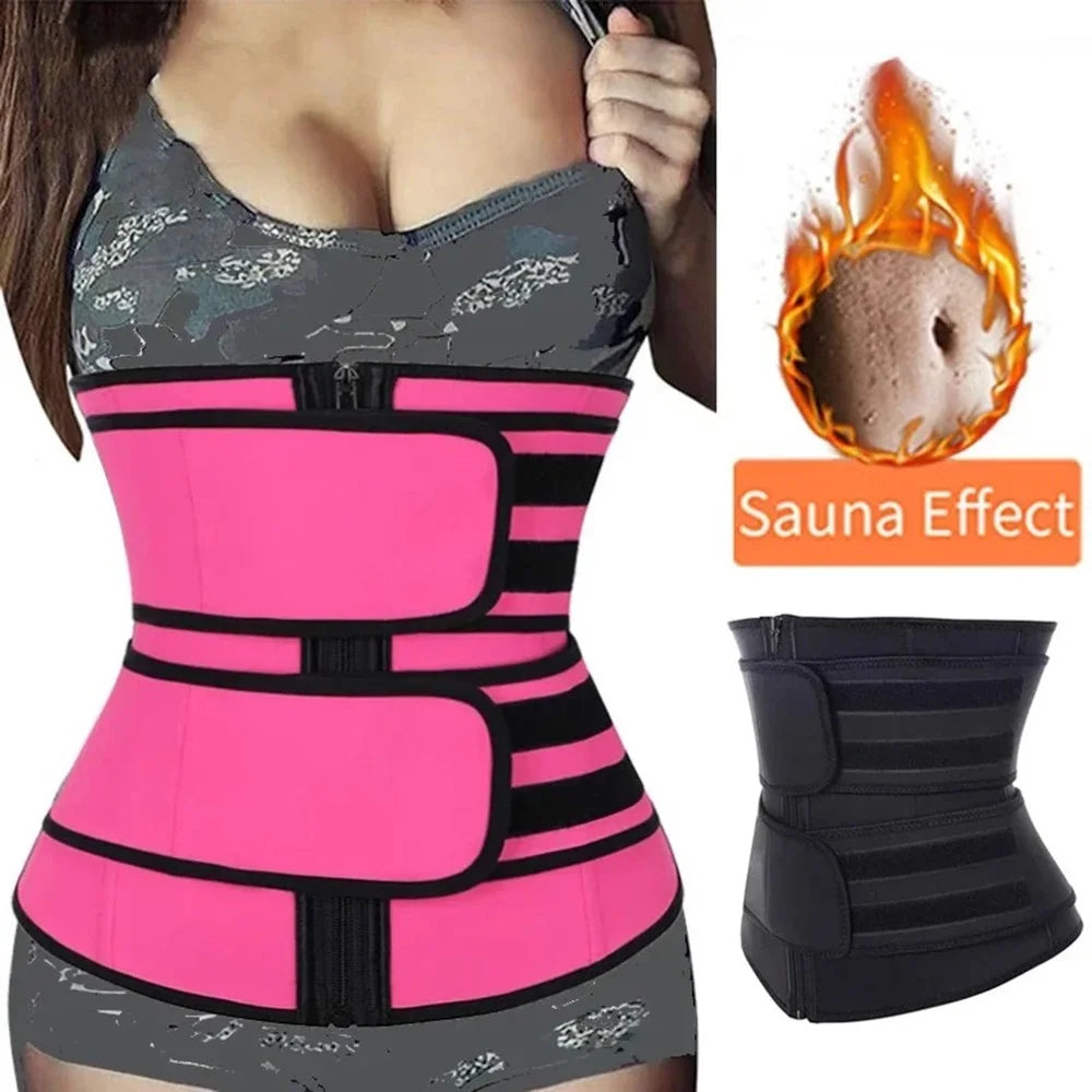 Waist Trainer Sweat Belt for Women & Men – Slimming Body Shaper Workout Waist Trimmer