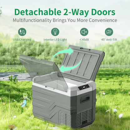 Alpicool Portable Car Refrigerator Freezer 25L/35L/45L – 12V Compressor Cooler for Camping, Travel & RV